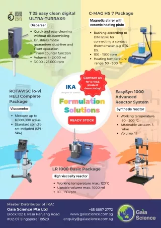 IKA Advanced Laboratory Equipments