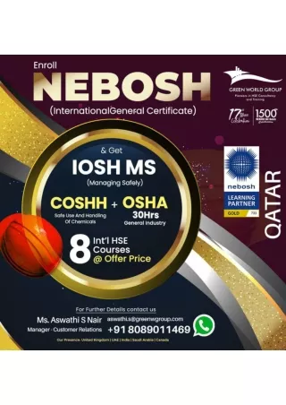 Taking Safety Training in Newer Heights Nebosh Course in Qatar (1)