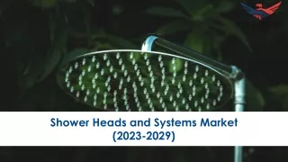 Shower Heads and Systems Market Size, Growth and Research Report 2029.