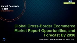 Cross-Border Ecommerce Market Worth US$ 4,911.4 billion by 2030