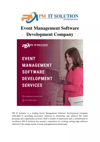 Hospital Management Software Development Company  | PM IT Solution