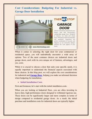 Garage Door