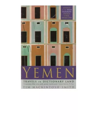 Download PDF Yemen Travels In Dictionary Land unlimited