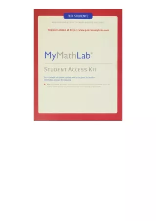 Download Mymathlab Student Access Kit for android
