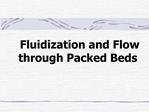 Fluidization and Flow through Packed Beds