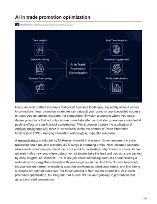 AI in trade promotion optimization