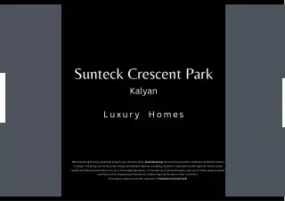 Sunteck Crescent Park Brochure