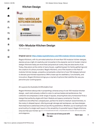 100  Modular Kitchen Design