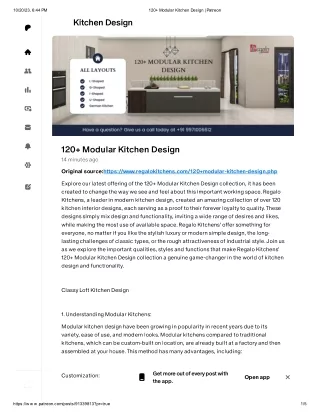 120  Modular Kitchen Design