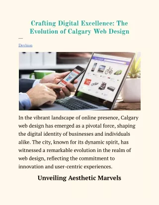 Crafting Digital Excellence_ The Evolution of Calgary Web Design