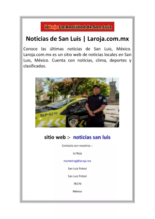 Noticias de San Luis  Laroja.com.mx