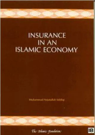 Download Book [PDF] Insurance in an Islamic Economy