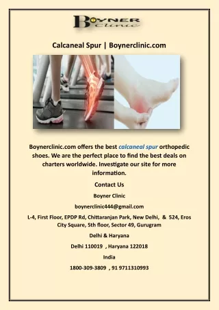 Calcaneal Spur | Boynerclinic.com