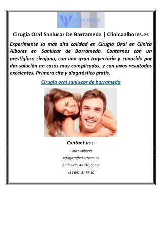 Cirugia Oral Sanlucar De Barrameda Clinicaalbores