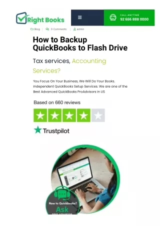 How to Backup QuickBooks to Flash Drive