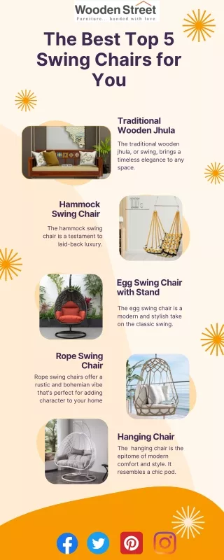 Outdoor Elegance: Top 5 Swing Chair Designs for Your Garden