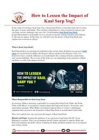 How to Lessen the Impact of Kaal Sarp Yog.docx