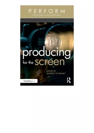 PDF read online Producing For The Screen Perform for ipad