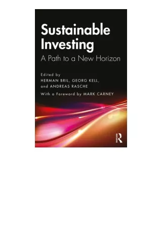 Download Sustainable Investing A Path To A New Horizon for ipad