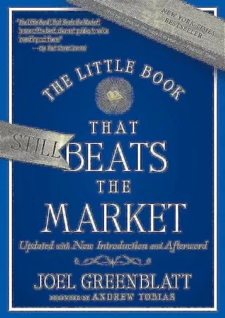 PDF Read Online The Little Book That Still Beats the Market ipad