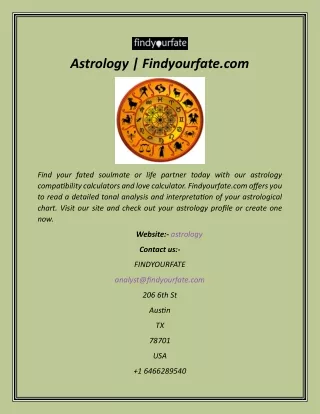 Astrology  Findyourfate