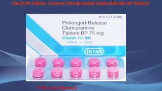 Clonil SR Tablets (Generic Clomipramine Hydrochloride SR Tablets)