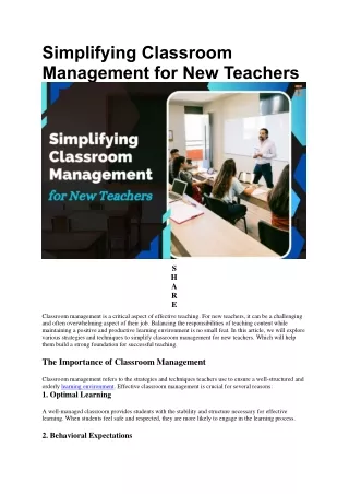 Top 10 Classroom Management Strategies for New Teachers | Future Education Magaz