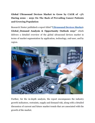 Ultrasound Devices Market