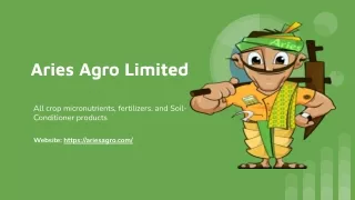 Aries Agro Limited - Off-page PPT (1)