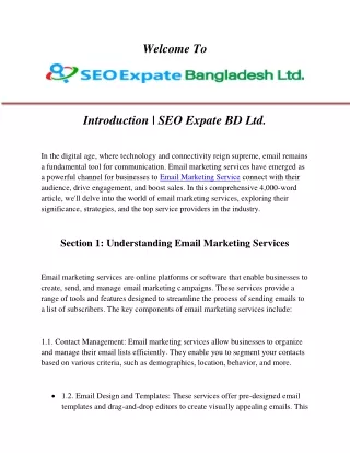 Introduction | SEO Expate BD Ltd.