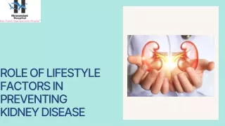 Title Role of Lifestyle Factors in Preventing Kidney Disease