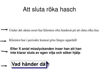 Att sluta röka hasch