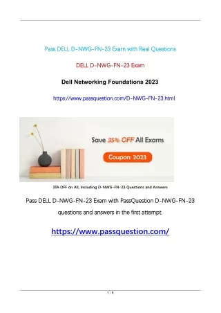 D-NWG-FN-23 Dell Networking Foundations 2023 Real Questions