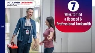 7 Ways To Find A Licensed & Professional Locksmith