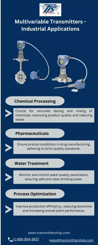 Industrial Applications Of Multivariable Transmitters