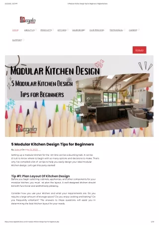 5 Modular Kitchen Design Tips for Beginners