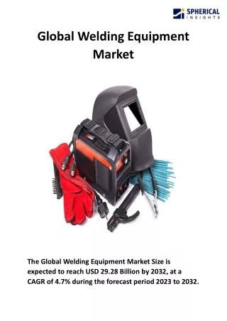 Global Welding Equipment Market