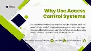 Why Use Access Control Systems