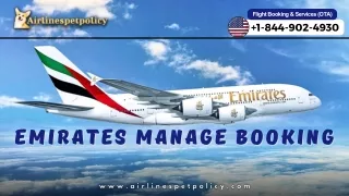 How can I manage Emirates Flights?