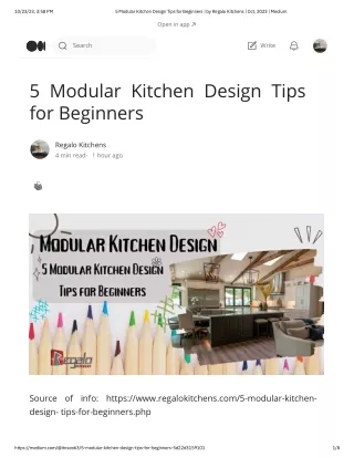 5 Modular Kitchen Design Tips for Beginners