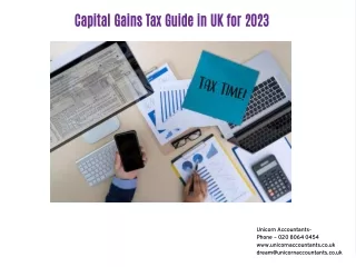 Capital Gains Tax Guide in UK for 2023