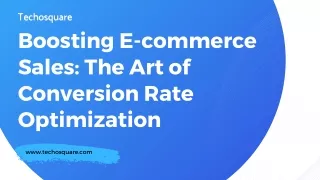Boosting E-commerce Sales The Art of Conversion Rate Optimization