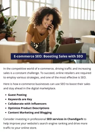 E-commerce SEO Boosting Sales with SEO