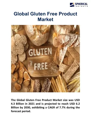 Global Gluten Free Product Market