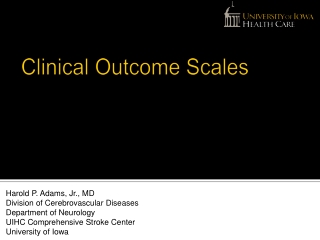 Clinical Outcome Scales