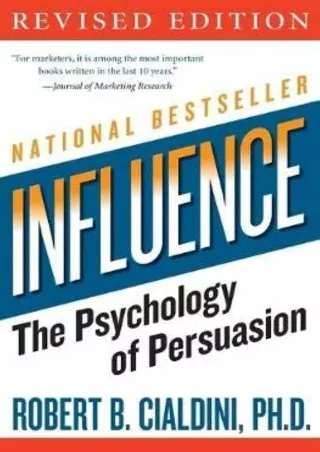 [PDF] DOWNLOAD Influence: The Psychology of Persuasion, Revised Edition