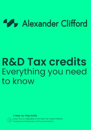 eBook for R&D tax credits