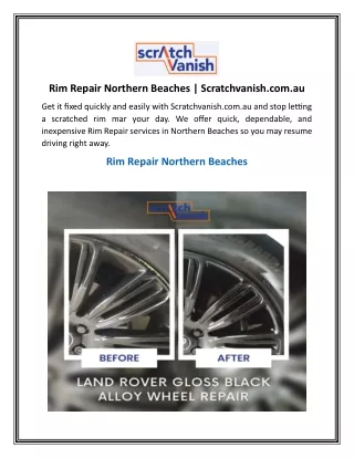 Rim Repair Northern Beaches