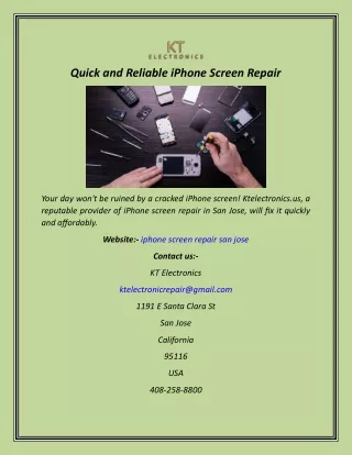 Quick and Reliable iPhone Screen Repair