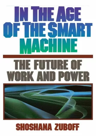 PDF_ In The Age Of The Smart Machine: The Future Of Work And Power bestseller